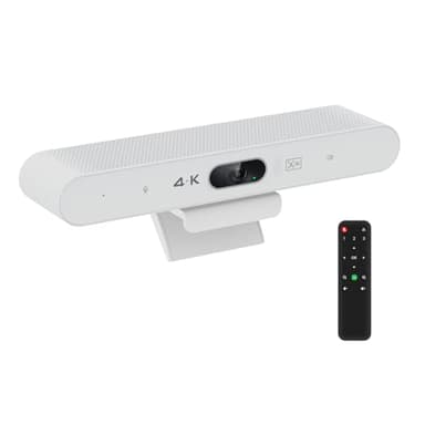 TOALLIN 4K Conference Room Webcam with Mic and Speaker, AI Auto-Framing & Speaker-Tracking, USB Video Bar, All-in-One Video Conference Camera for Online Meetings, Video Calls