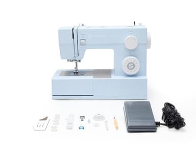 SINGER Heavy Duty 4423 Meltwater Blue High Speed Sewing Machine with Accessory Kit | Strong Motor With Enhanced Piercing Power, 97 Stitch Applications, Full Metal frame, 1-step Buttonhole & LED Light