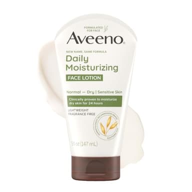 Aveeno Daily Moisturizing Face Lotion, Fragrance-Free, 5 oz