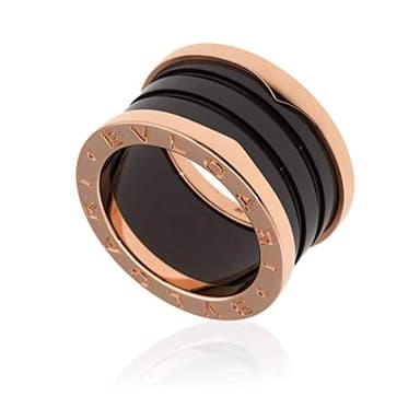BVLGARI B Zero 18kt Pink Gold Ring - Size 53