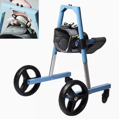 Dog Wheelchair Support Front Leg Doggy Wheelchair with 4 Wheel, Walk Assistant for Front Leg Injured/Paralyzed, Dog Cart for Pet Rehabilitation Training
