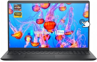 Dell Inspiron 15.6" FHD Touchscreen Laptop Computer, Windows 11 Pro, AMD Ryzen 7 7730U (8-Core) Processor, 16 GB 3200MHz RAM, 512 GB SSD, LED-Backlit Display, AMD Radeon Graphics, Wi-Fi, HD Webcam