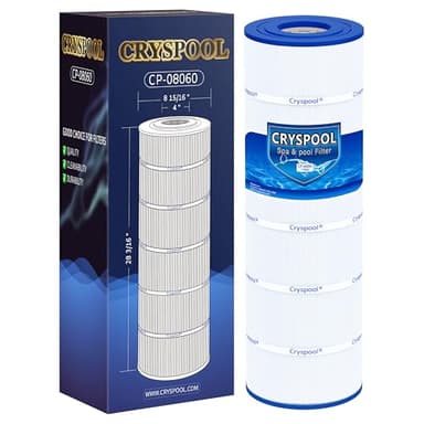 Cryspool® 08060 Filter Compatible with CX1750RE, C1750, C1750E, C1900RE, PA175, C-8417, FC-1294, 817-0175P, 175 Sq. Ft Pool Filter Cartridge, 1 Pack