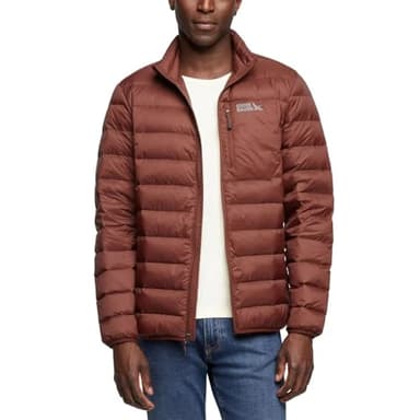 Eddie Bauer Men's Down Packable Jacket (US, Alpha, X-Large, Regular, Regular, Red)