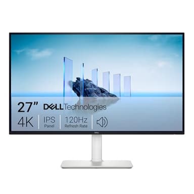 Dell 27 Plus 4K Monitor - S2725QS - 27-inch 4K (3840 x 2160) 120Hz 16:9 Display, IPS Panel, AMD FreeSync Premium, sRGB 99%, Integrated Speakers, 1500:1 Contrast Ratio, Comfortview - Ash White