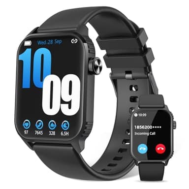 DIVOAZBVO Smart Watch for Men, 120+ Sports Modes Smartwatch with 1.83" HD Touchsreen, Sleep Monitor, IP67 Waterproof, Bluetooth Call & Music Control Fitness Watch for iPhone/Android Black