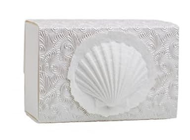 Favorite Place Biodegradable Shell Urn (Large), Eco-Friendly for Cremation or Water Burial (Metallic White K-103)