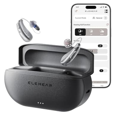 ELEHEAR-Beyond Hearing Aids, OTC Hearing Aids for Seniors and Adults with AI Powered Speech Enhancement and Tinnitus Masking, Superior Sound Quality, Bluetooth Enabled & App Control, Upgraded Receiver