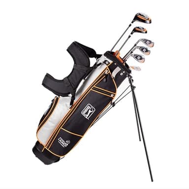PGA TOUR Youth Golf Club Set – 10-Piece Left-Handed Junior Golf Club Set for Ages Ages 12-17 (5’2”-5’10”) – Beginner Golf Clubs for Kids by Golfgen