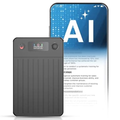 Note AI Voice Recorder with Playback | App Control | Transcribe & Summarize & Translate with AI Technology + Noise Cancelling | Ideal for Meetings, Learning, Calls & Interviews
