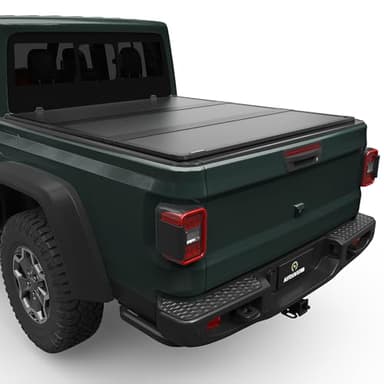 AUTOSAVER88 FRP Hard Tri-fold Truck Bed Tonneau Cover Compatible with Jeep Gladiator JT 2020 2021 2022 2023 2024 2025 2026 5 ft Bed with Trail Rail System