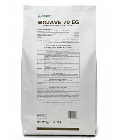 Alligare - Mojave 70EG Weed Killer for 150 Grasses, Weeds & Vines - Total Bareground Weed Control with Long-Lasting Residual, One Application - Safe for Sensitive Crops, Easy to Mix & Apply - 5 lbs