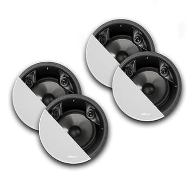 Polk Audio 80F/X-RT Vanishing 8" in Ceiling Speakers - 4 Pack (White)