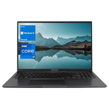 ASUS 2021 Vivobook 16, Intel Processor, 16GB RAM, 1TB SSD, Windows 11 Home, Black