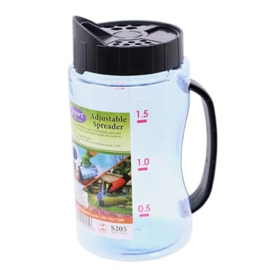 Zenport Adjustable Garden Spreader S205 for Snow Melt, Salt, Seeds, Fertilizer, and More, Blue