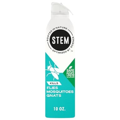 STEM Kills Flies, Mosquitoes And Gnats: Plant-Based Active Ingredient Bug Spray, Botanical Insecticide For Indoor And Outdoor Use; 10 fl oz (Pack Of 1)
