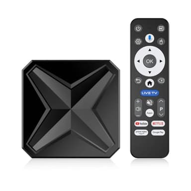 Android 14 TV Box 2026, Android TV Box 8K Ultra HD with 2GB RAM and 16GB ROM, RK3518 Quad-Core A53 CPU and Mali 450 MP2 GPU, Smart TV Box with 2.4/5.8GHz WiFi 6 and Bluetooth 5.4
