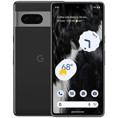 Google Pixel 7 5G, US Version, 256GB, Obsidian - Unlocked (Renewed)