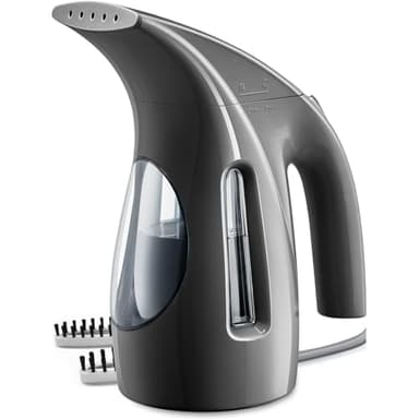 HiLIFE Steamer for Clothes, Portable Handheld Design, 240ml Big Capacity, 700W, Strong Penetrating Steam, Removes Wrinkle, for Home, Office(ONLY FOR 120V)-Black