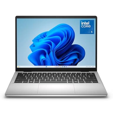 Dell 14 Laptop DC14250-14.0-inch FHD+ Anti-Glare Display, Intel Core 5 120U Processor, Intel Graphics, 16GB RAM, 512GB SSD, English AI Backlit Keyboard, Fingerprint Reader, Windows 11 Home - Silver