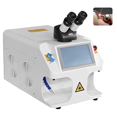 ZAC Laser Welder Jewelry 60W Boost Jewelry Laser Welding Machine 40J Gold Silver Laser Welding Machine 220V Jewelry Laser Spot Welder Desktop Class 1 0.39mW for Rings Pendants Bracelets 24K Gold