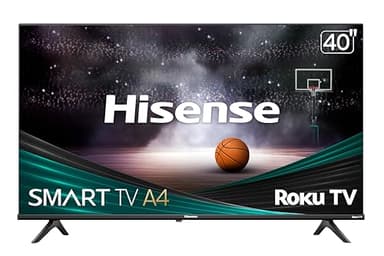 Hisense 40-Inch Class A4 Series FHD 1080p Smart Roku TV with Alexa Compatibility (40A4NR) - Dolby Audio, Slim Bezel Design, Google Assistant