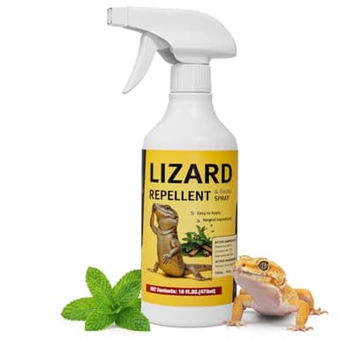 Lizard & Gecko Repellent Spray, 16oz, Plant-Based Essential Oil Formula, Safe for Home, Family & Pets, Natural Indoor & Outdoor Protection