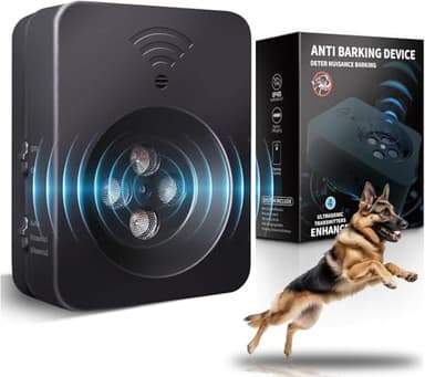 Anti Barking Device for Dogs Long Range 50ft, Ultrasonic Dog Bark Deterrent Device with Stop Dog Barks - Dog Barking Stopper, Bark Box, Barking Control Devices for Dog Training in Outdoor/Indoor