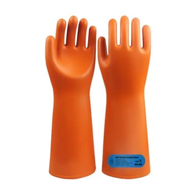 GOL-SIV Dielectric Electrician Gloves - Class 3 ASTM Compliant High Voltage Electrical Insulated Gloves For Linemen,Electrical Safety Gloves Rated 30000V AC