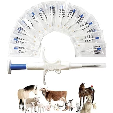 Universal Pet Microchip, 134.2kHz ISO11784/5 FDX-B Pet ID Tags, 15 Bit RFID Microchip Implant Kit for The Management and Tracking of Animals (20PCS 2.1 * 12MM)