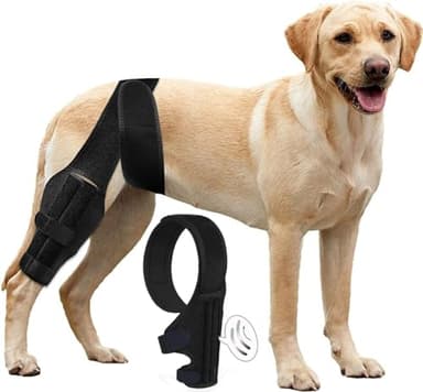 Tinzum L Dog ACL Knee Brace for Hind Leg Support, Adjustable Dog Leg Brace for Torn ACL, Cruciate Ligament Injury, Luxating Patella & Arthritis Pain Relief, Non-Slip Comfortable Fit