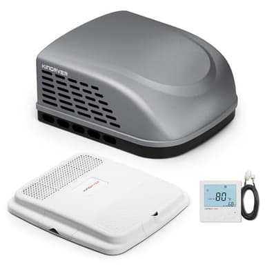 RV Air Conditioner with Heat 15,000 BTU Quiet Rooftop AC Unit with Heat Strip for All-Season Comfort| KINGRVER