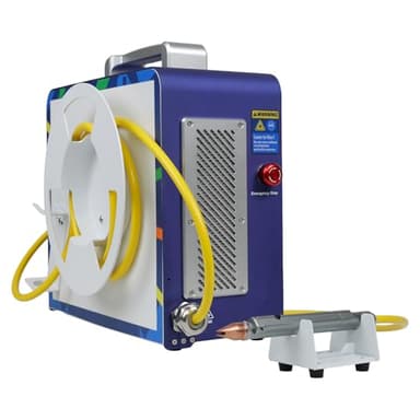 ZAC 300W Portable Laser Spot Welder 0.1–1.5mm Thin Sheet Welder Handheld Air-Cooled Welding Machine 2-in-1 Welding & Cutting Mark-Free Backside Forming, 5" Touchscreen Class II 0.879mW