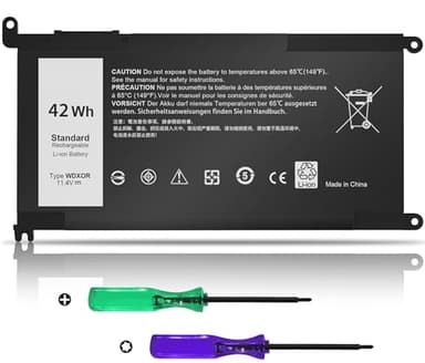 42Wh WDX0R Laptop Battery Replacement for Dell Inspiron 13 15 5000 7000 Series 5378 5379 5565 5567 5570 5579 7378 7569 7573 7579, Latitude 3500 3580 3590 3400 3480 3490 3189 3390 P58F P66F P75F