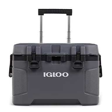 Igloo Trailmate 52Qt Wheeled Cooler, Insulated Hard Shell Ice Chest, Carbonite