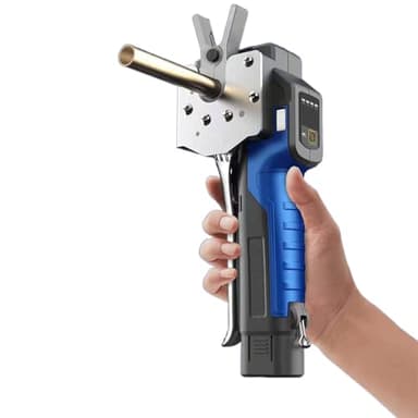 Beachtiful Power Flaring Tool Kit for HVAC Installer, 3/4" Max OD, 5 Sizes of Clamps, 45° Eccentric Type Flare, for Soft Copper/Aluminum/Brass Pipes