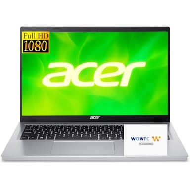 acer Aspire Go 15 Slim Laptop | 15.6” Full HD Display | Powerful 8-Core Intel Core 3 N355 | 16GB RAM | 256GB SSD | Copilot AI Ready | Microsoft Office | HDMI | Wi-Fi 6 | Windows 11 Home | WOWPC USB