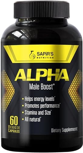 Alpha Testosterone Booster for Men - Increase Size Enlargement Pills for Men - Male Enhancing Supplement Energy, Strength, Stamina, Endurance, Performance - Male Enhancement Testosterona Para Hombre