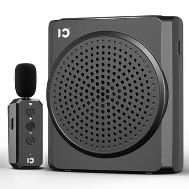 SHIDU 18W Portable Voice Amplifier for Teachers, Voice Amplifier with Wireless Lavalier Microphone, Bluetooth Microphone and Speaker for Classroom, Training, Speech