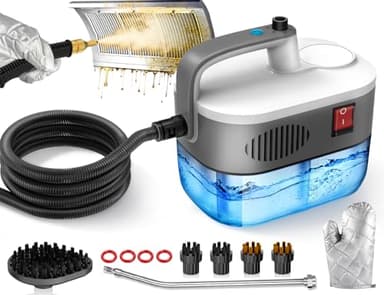 Steam Cleaner, 6-Level Adjustable, 10s Heat-Up, 1200ML Large Tank, 2500W Portable Steamer for Cleaning with Multi-Surface Accessories, Handheld Steam Cleaner for Home & Car, Dirt, Grease, Grout,Tile
