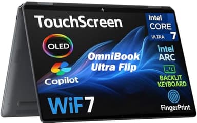 HP OmniBook Ultra Flip (Next Gen Spectre X360) 2-in-1 Laptop 14" Touchscreen OLED 3K Display (Intel Ultra 7-256V, 16GB LPDDR5X, 1TB PCIe SSD, Backlit KB, Fingerprint, 2 Thunderbolt 4, WiFi 7, Win11P)