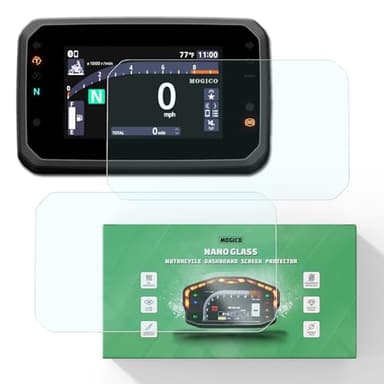 Mogico Motorcycle Nano Glass Dashboard Screen Protector for Honda 2025+ ADV350, CMX1100 Rebel 1100, Forza 125/350/750, NC750X, PCX125, XL750 Transalp, X-ADV 750 (2x Ultra Clear, Anti-Scratch)