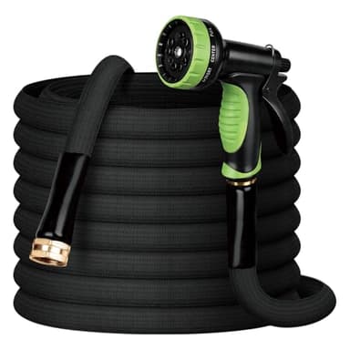 Garden Hose 200FT, NON-EXPANDABLE Flexible Water Hose, Lightweight, Kink-Free, High-pressure Hose Male to Female Fittings for Watering Plants, Washing Cars, Cleaning Patios and Bathing Pets.