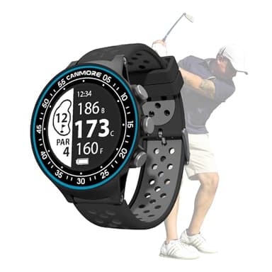 CANMORE TW411 Golf GPS Watch with Fitness Tracker, 41,000+ Free Preloaded Worldwide Course, Upgraded IC Chip, Blue