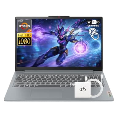 Lenovo IdeaPad Slim 3 Touchscreen Laptop, 8 Cores AMD Ryzen 7 5825U(Up to 4.50 GHz) 16GB RAM 512GB SSD, 15.6" FHD IPS Display WiFi 6 Win11 Numeric Keypad W/Accessory, Computer for Business and Gaming
