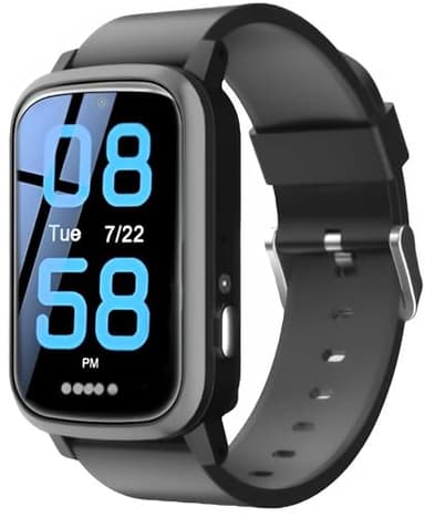 Cellular Medical Alert Smart Watch with Emergency Button for Elderly, 24/7 Monitoring, Fall Detection for Seniors, Water-Resistant Watch with 2-Way Communication, GPS Tracking, Heart Rate Monitor