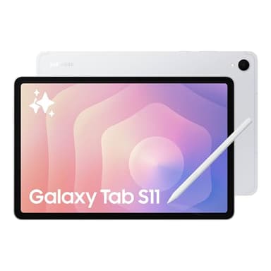 Samsung Galaxy Tab S11 512GB WiFi Android Tablet, Dynamic AMOLED 2X Display, 3nm MediaTek Processor, Galaxy AI, IP68, High Performance, Premium 11" AMOLED Screen, Slim, Portable Design, Silver