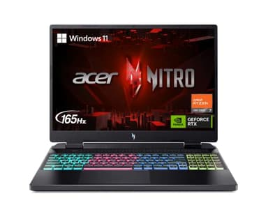 acer Nitro 16 Gaming Laptop | AMD Ryzen 7 7840HS OctaCore CPU | NVIDIA GeForce RTX 4050 Laptop GPU | 16" WUXGA 165Hz IPS Display | 16GB DDR5 | 1TB Gen 4 SSD | WiFi 6E | RGB Backlit KB | AN16-41-R6WV