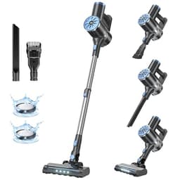 Cordless Vacuum Cleaner with Self-Standing, LED Screen Stick Vacuum Cleaners for Home, Lightweight Powerful Suction Vacuum, 6-in-1 Rechargeable Vacuum for Carpets, Pet Hair, Hardwood Floors
