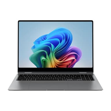 Samsung 16” Galaxy Book5 Pro 360 Copilot+ PC, AI Business Laptop, Windows 11 Pro, Intel Core Ultra 7 Processor 256V, 3K AMOLED Touchscreen, 16GB / 512GB, 120HZ, 2025 Model, NP964QHA-KG1US, Gray